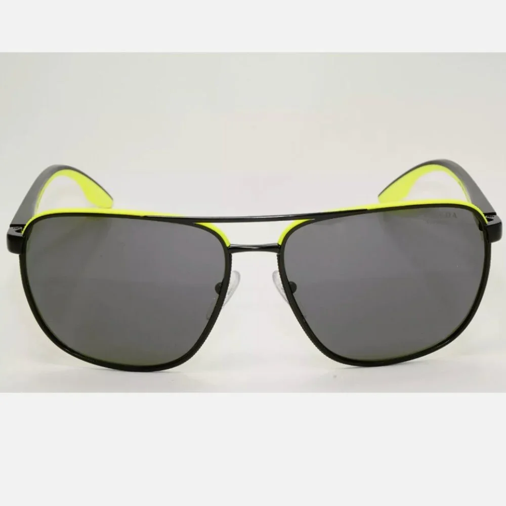 NEW Prada Black Pilot Matte Sunglasses